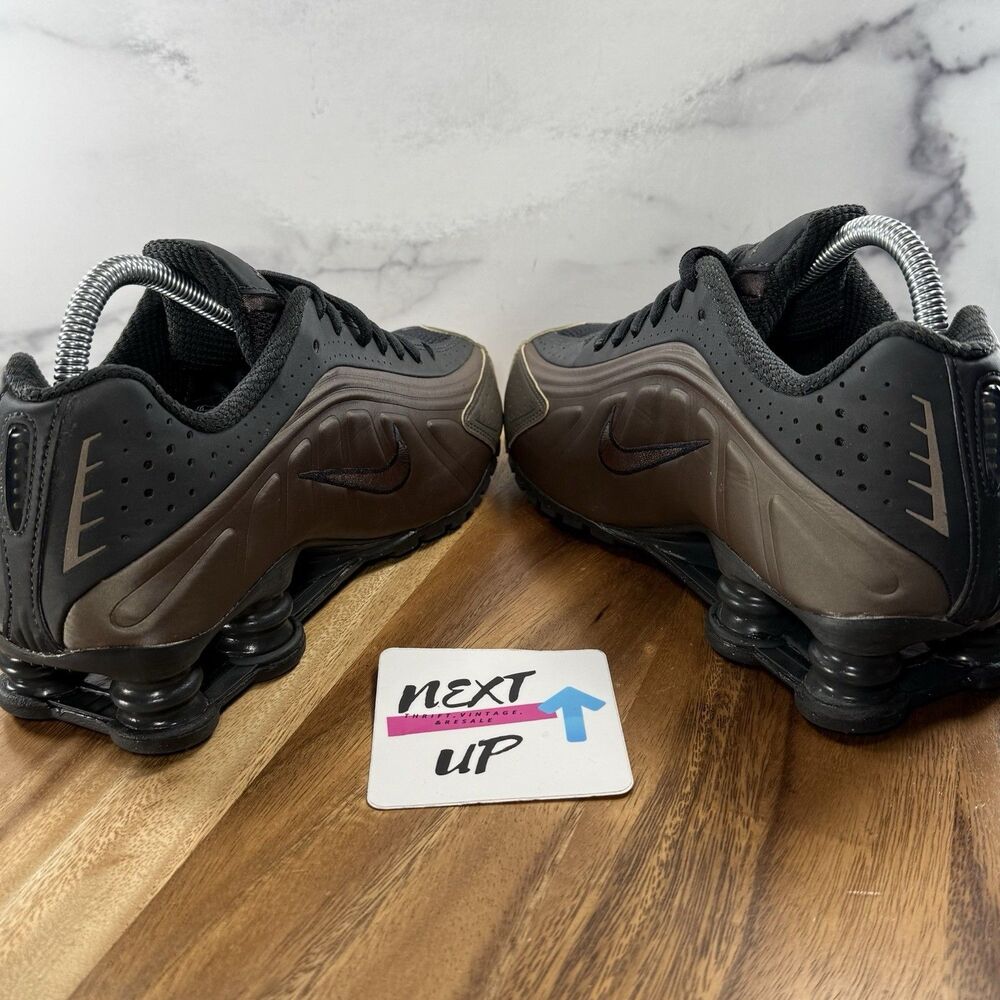 Women’s size 7.5-Nike Shox R4 'Ironstone' nby Brown Sneakers AR3565-007 - Picture 5 of 9
